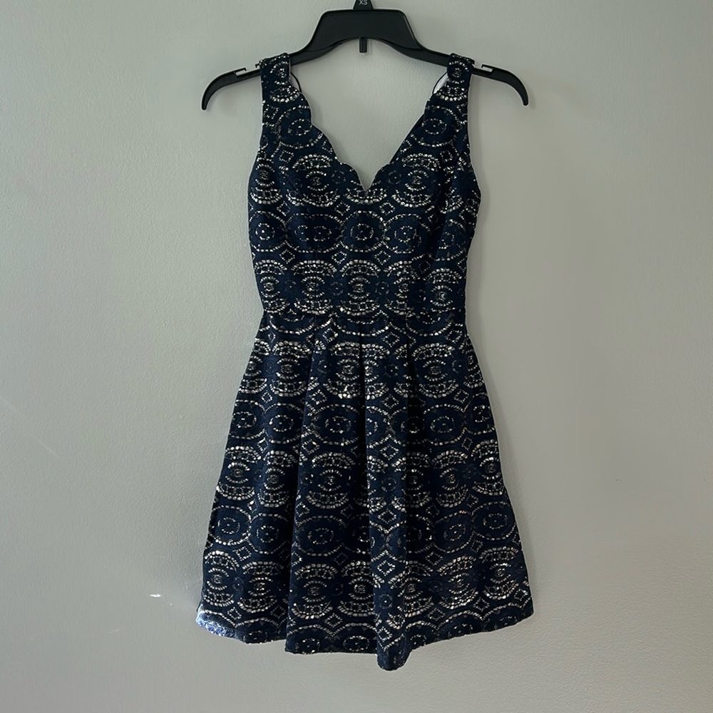 ✨Sparkly✨ Navy Blue dress